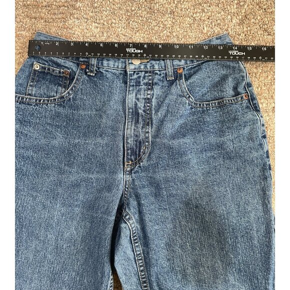 VTG Ellemenno High Rise Wide Leg Jean Juniors 9 Medium Wash 100% Cotton 90s - Picture 7 of 9